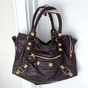 Balenciaga Giant 12 City Bag- Leather Motorcross